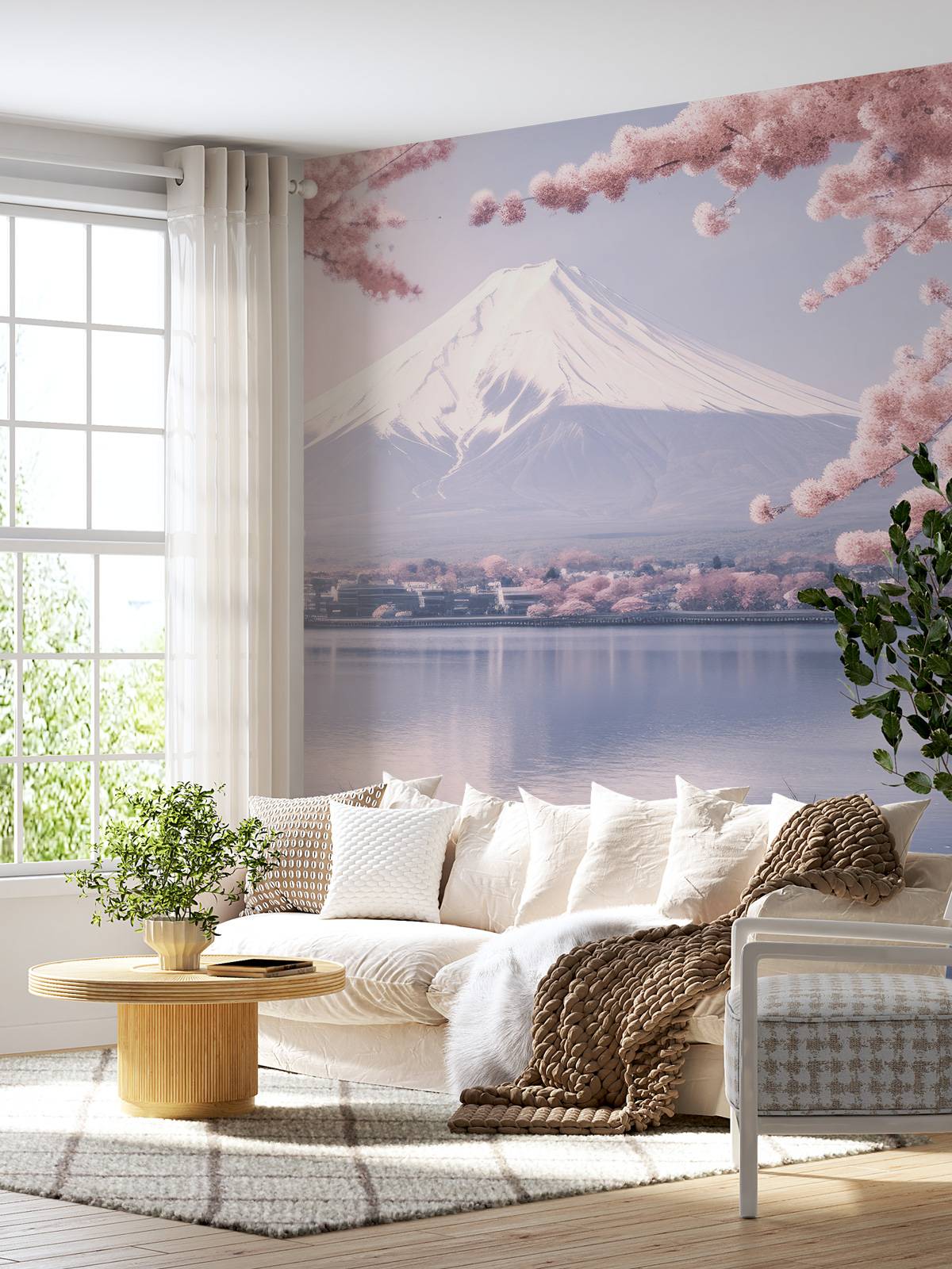 Fototapet - Mt.Fuji in the cherry blossoms - Tapet.com, image size:1200x1600