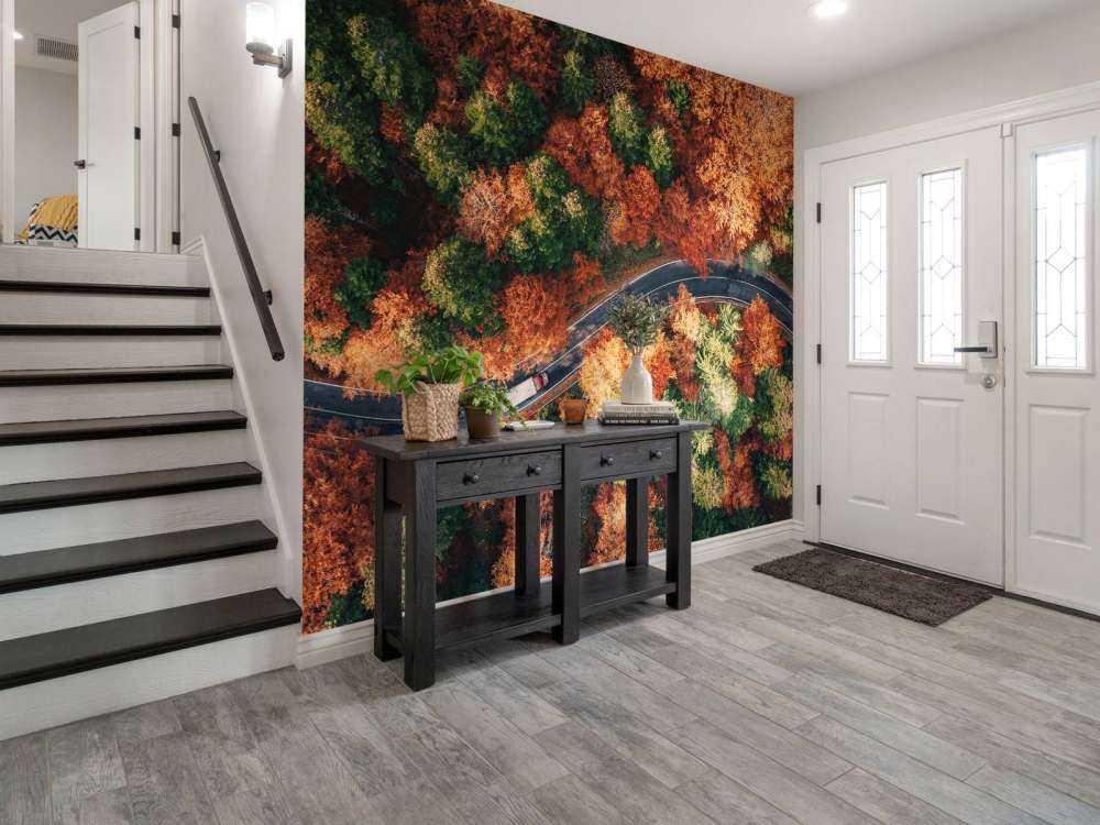 Slingrig väg med lastbil