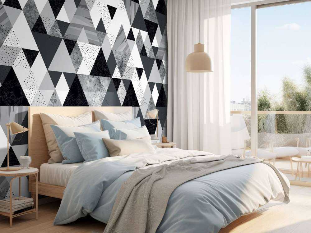 Svart och vitt kakel mönster