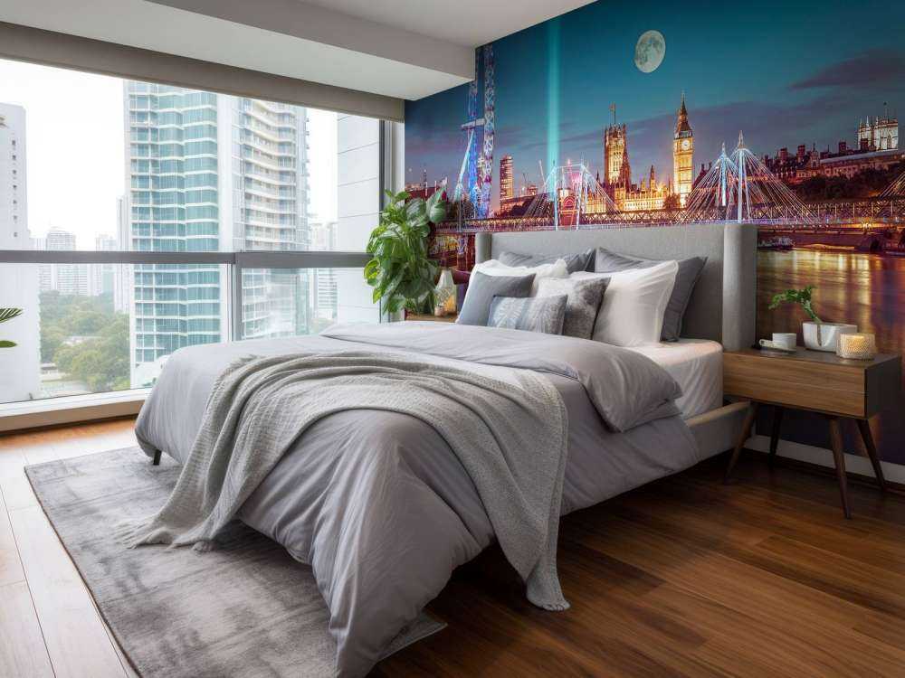 Westminster med fullmåne