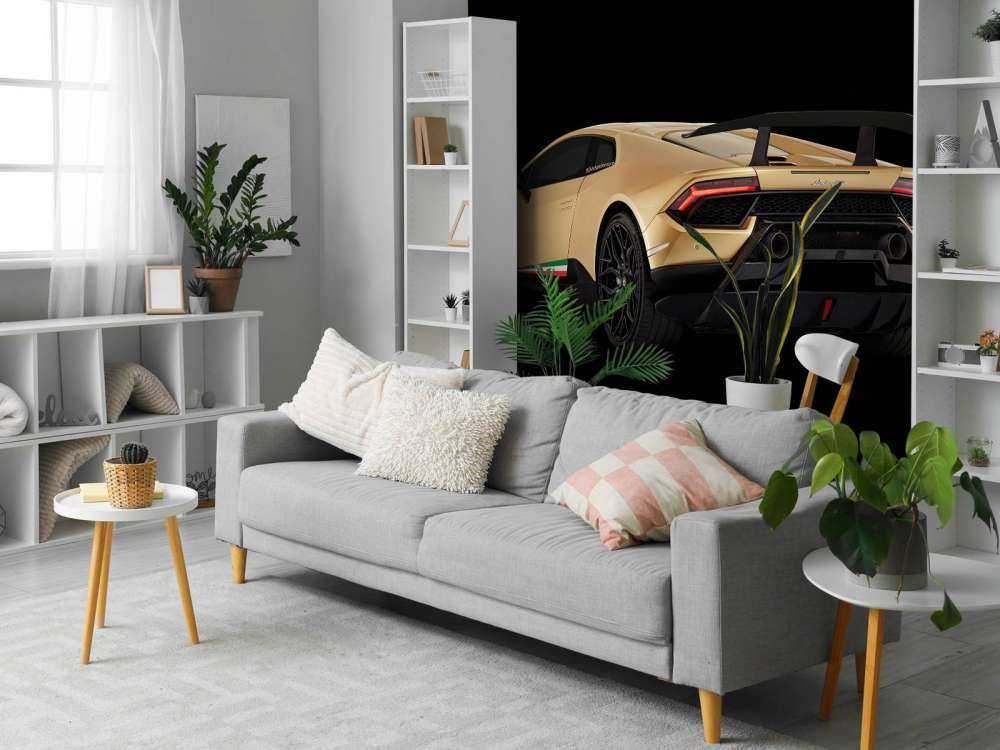 Lamborghini Huracán - Vänster bak, svart