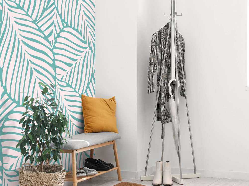 Mönster med tropiska löv