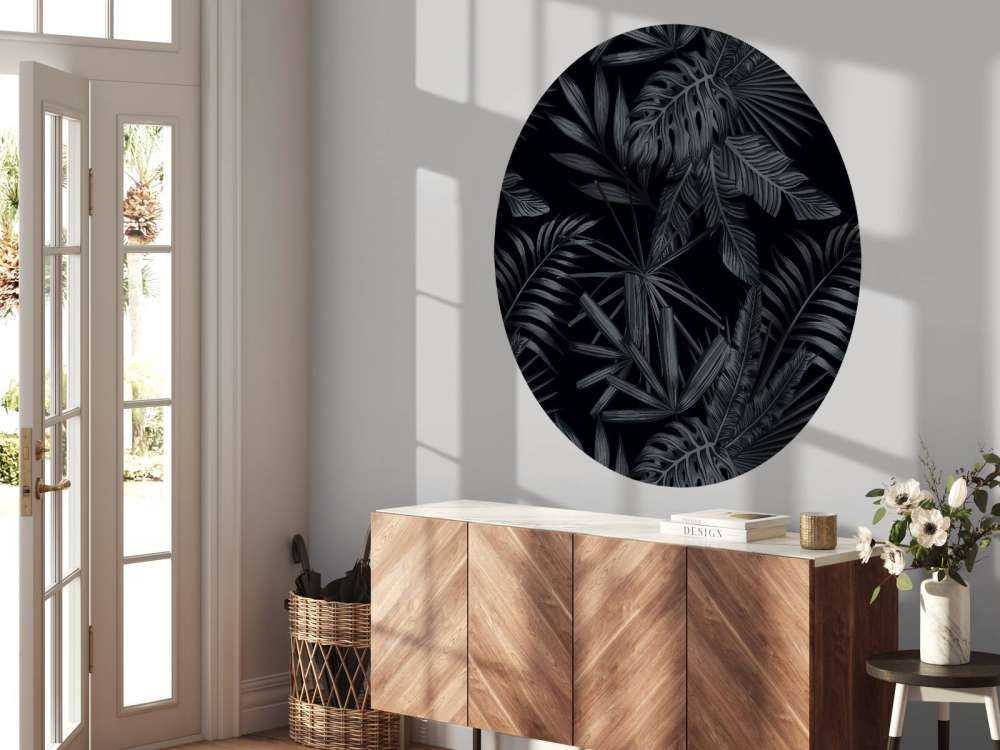 Tropiska svarta blad