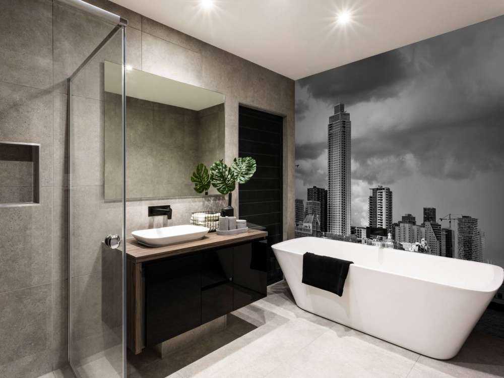 Skyline Rotterdam (Westerkade) från Katendrecht (svartvitt) 