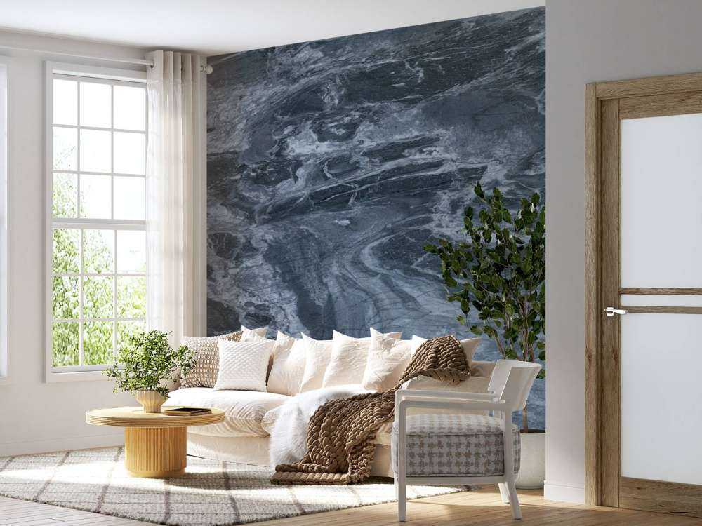 Marmor med en blå ton