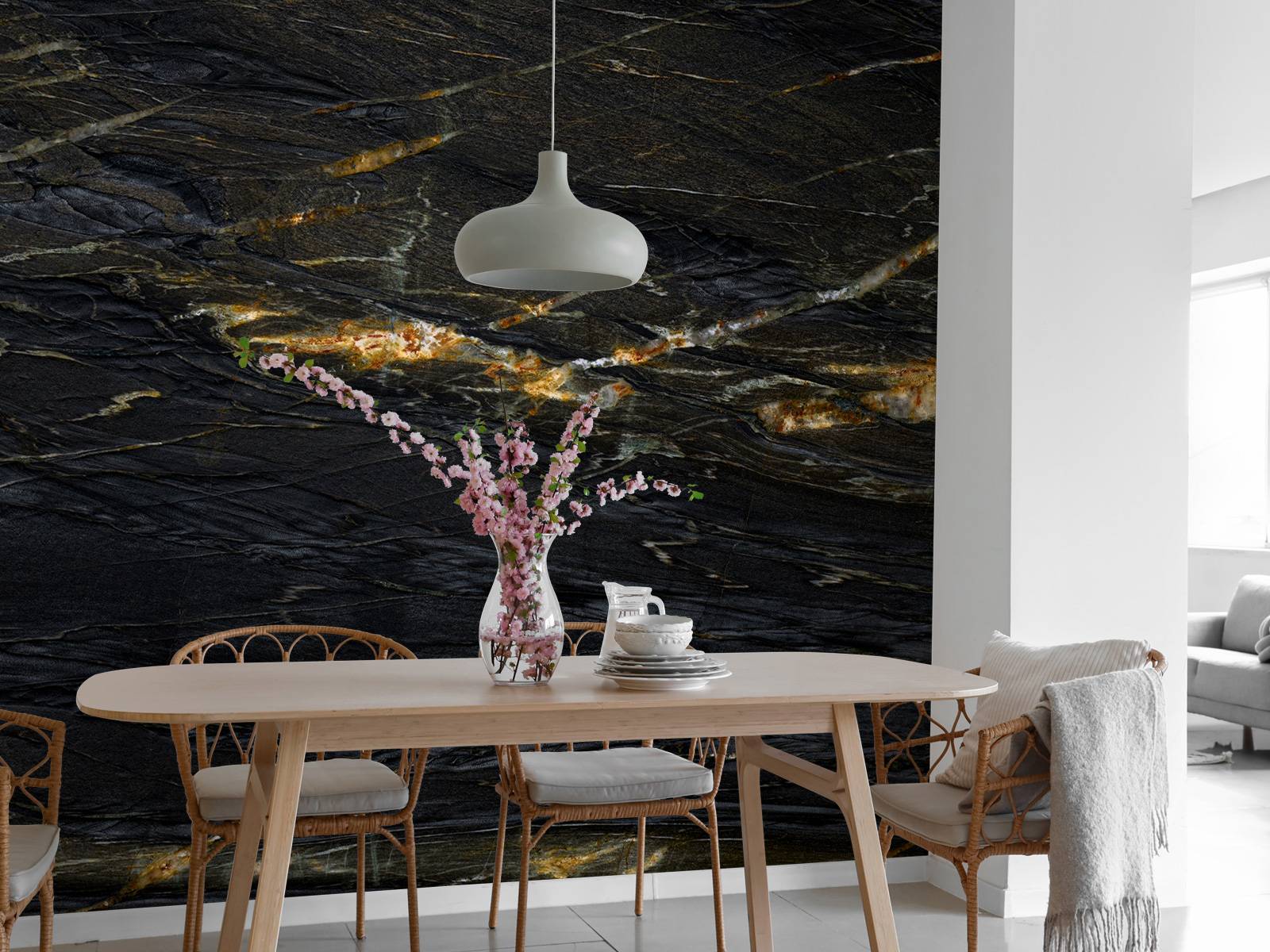 Mörkblå marmor