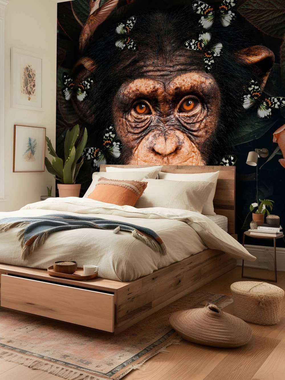 Tropical Chimpanzee Porträtt