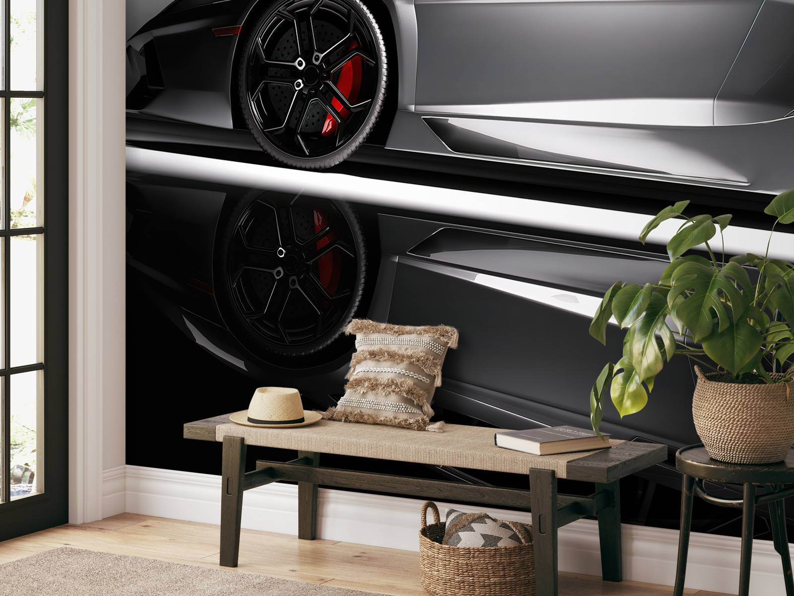Grå Lamborghini