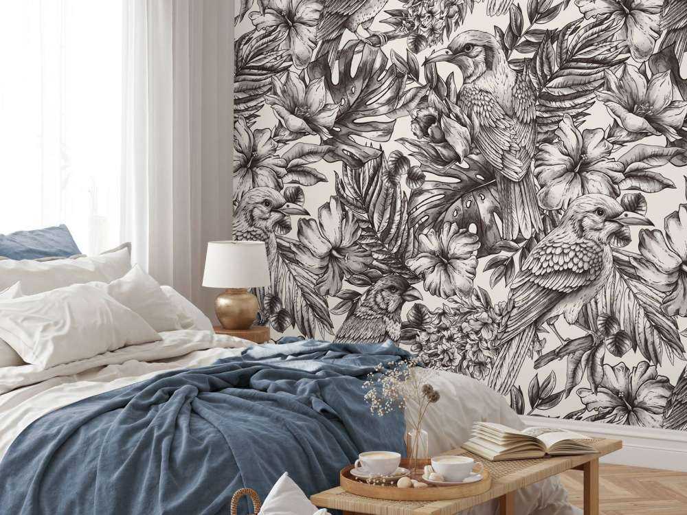 Floral Fågel Symfoni
