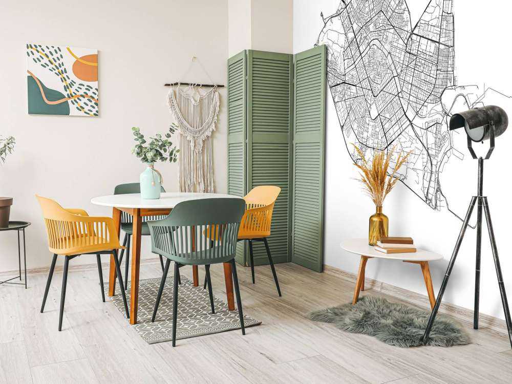 Karta över Valencia, vit