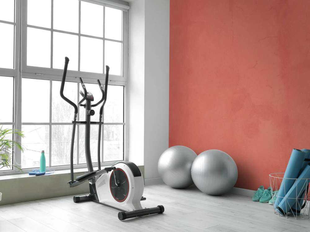 Misfarvet rød beton