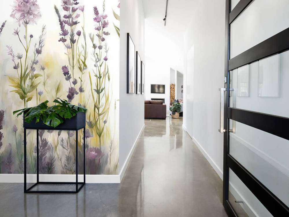 Lavendel Eng Sømløs Varm Beige