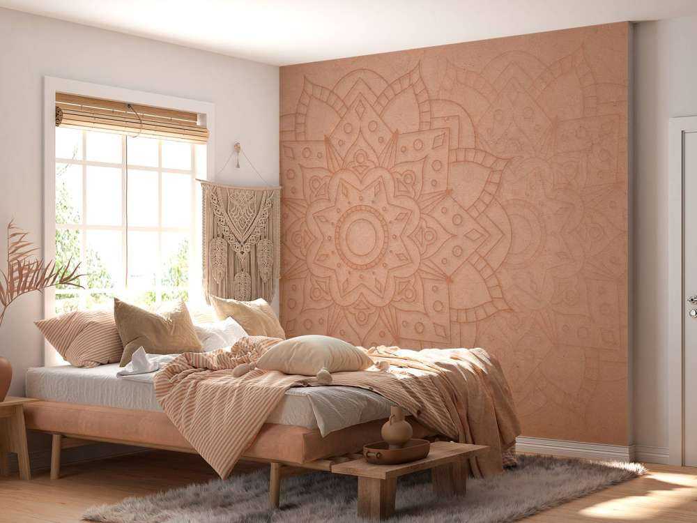 Jordisk geometrisk blomstre