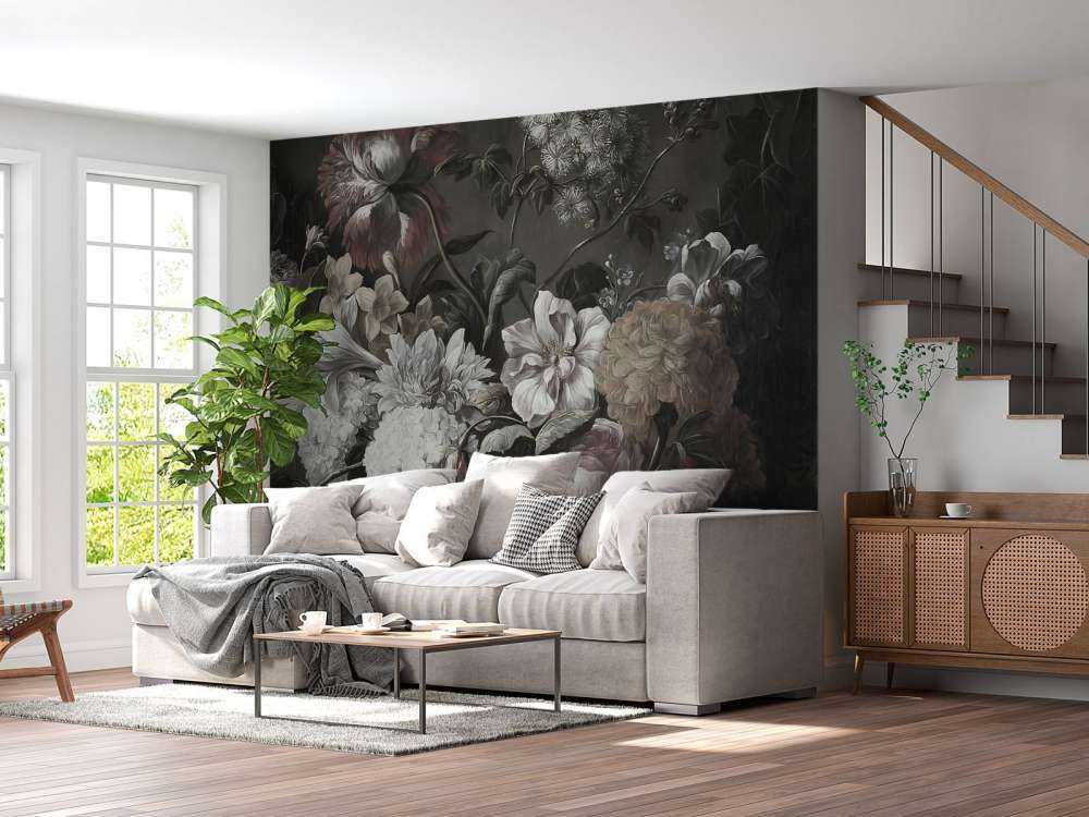 Buket med valmuer og krokus