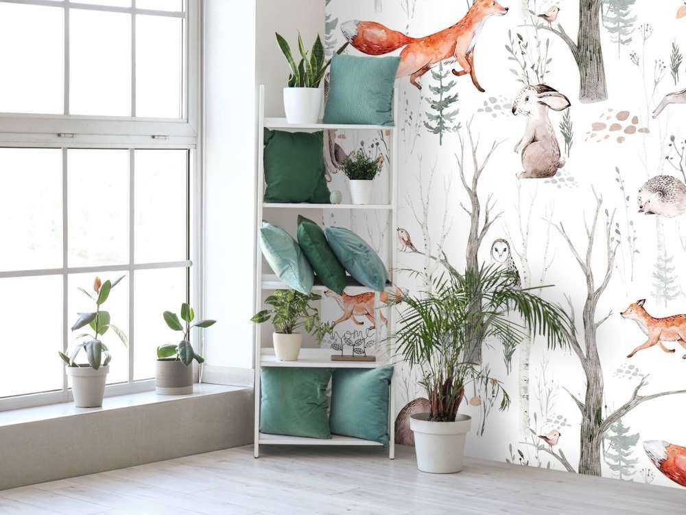 Skovens hvisken Akvarel