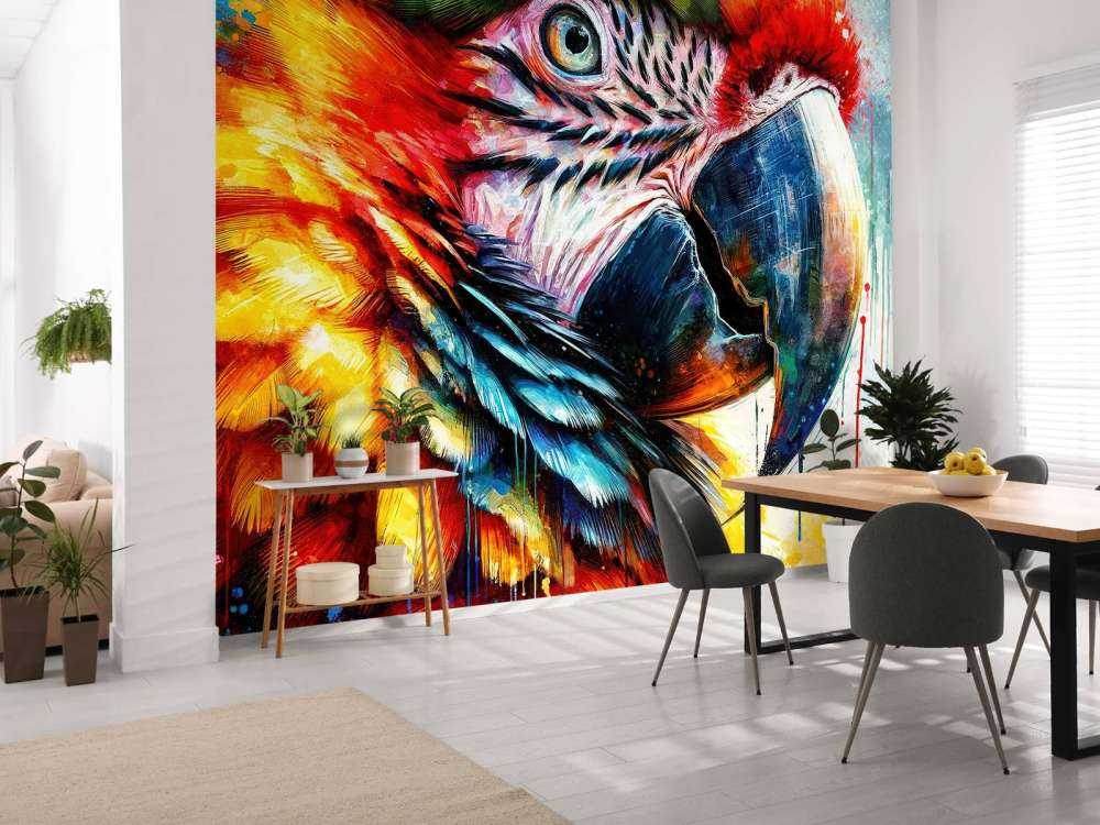 Watercolor Macaw #1