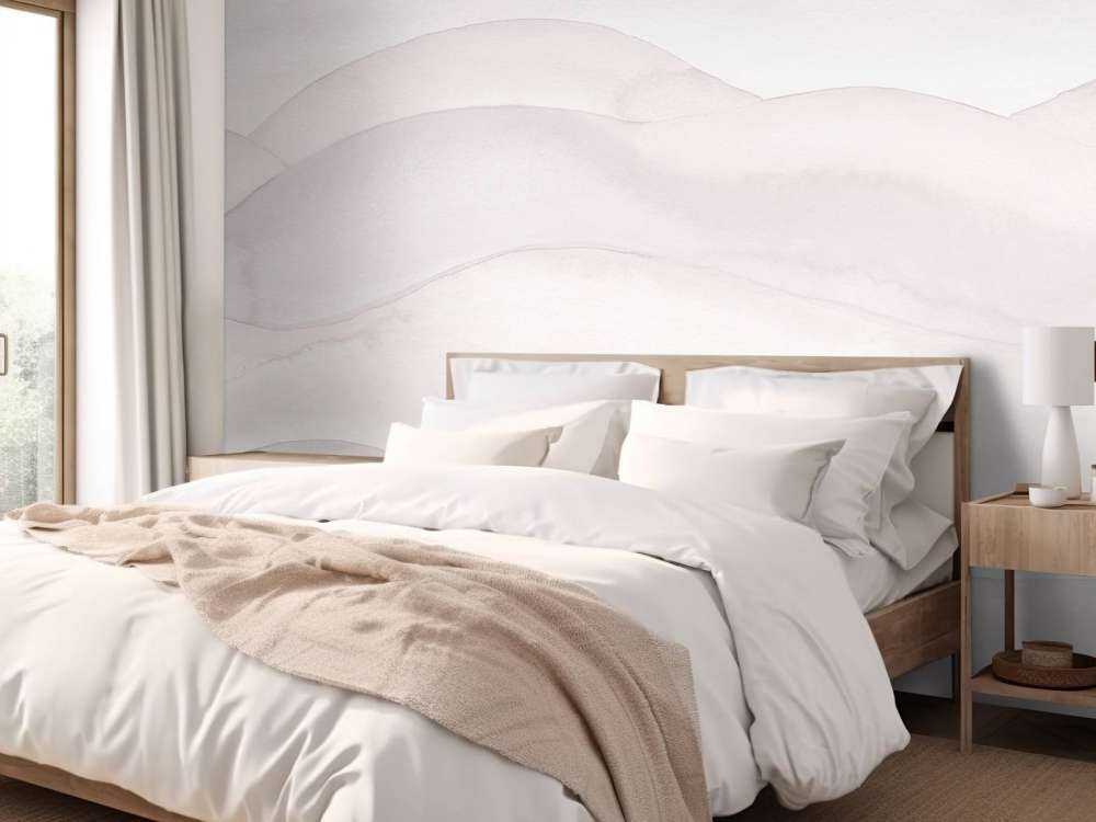 Abstrakt bølget gradient - pudderrosa