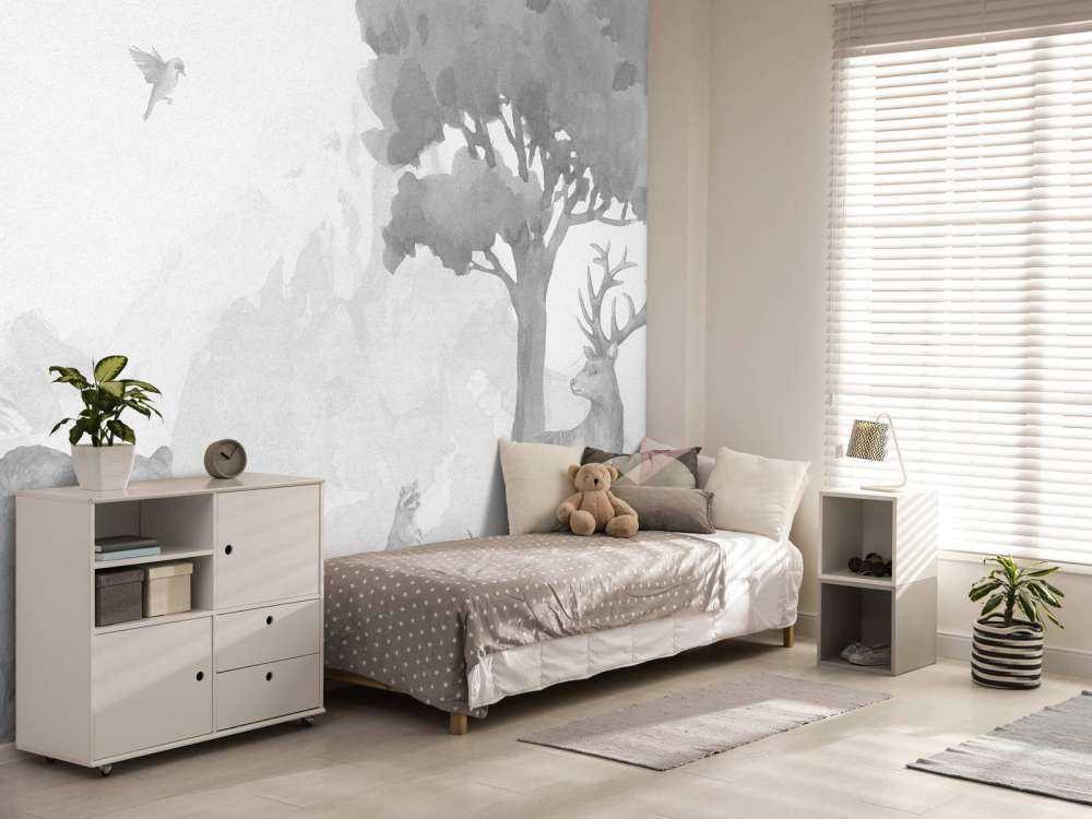 Skovens dyr i sort og hvidt