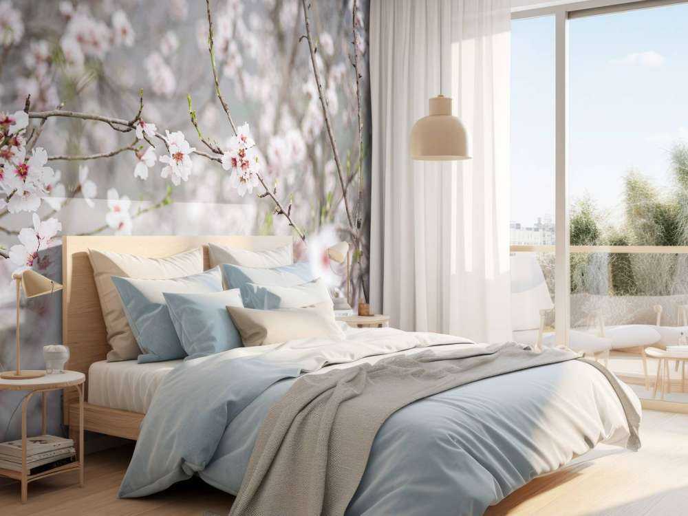 Lyserøde hvide blomster