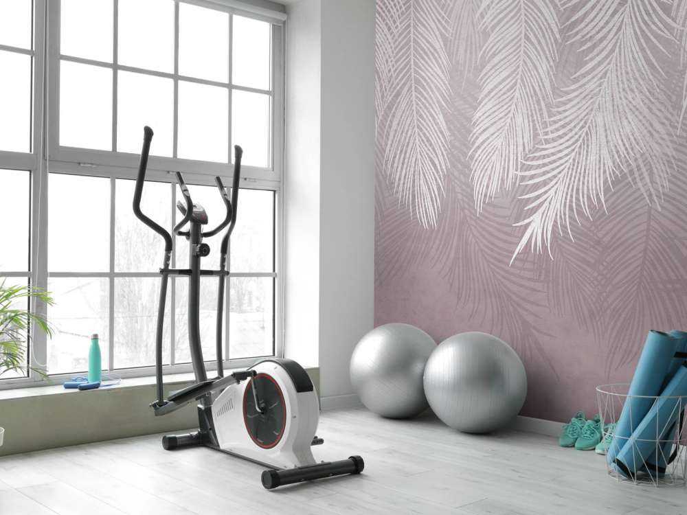 Palme blade på beton