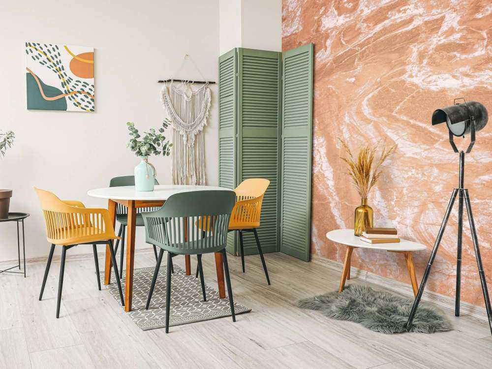 Terracotta marmor med fejninger