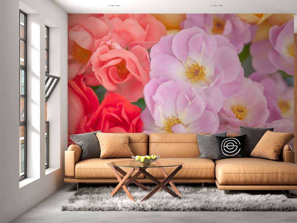 Farverige blomster