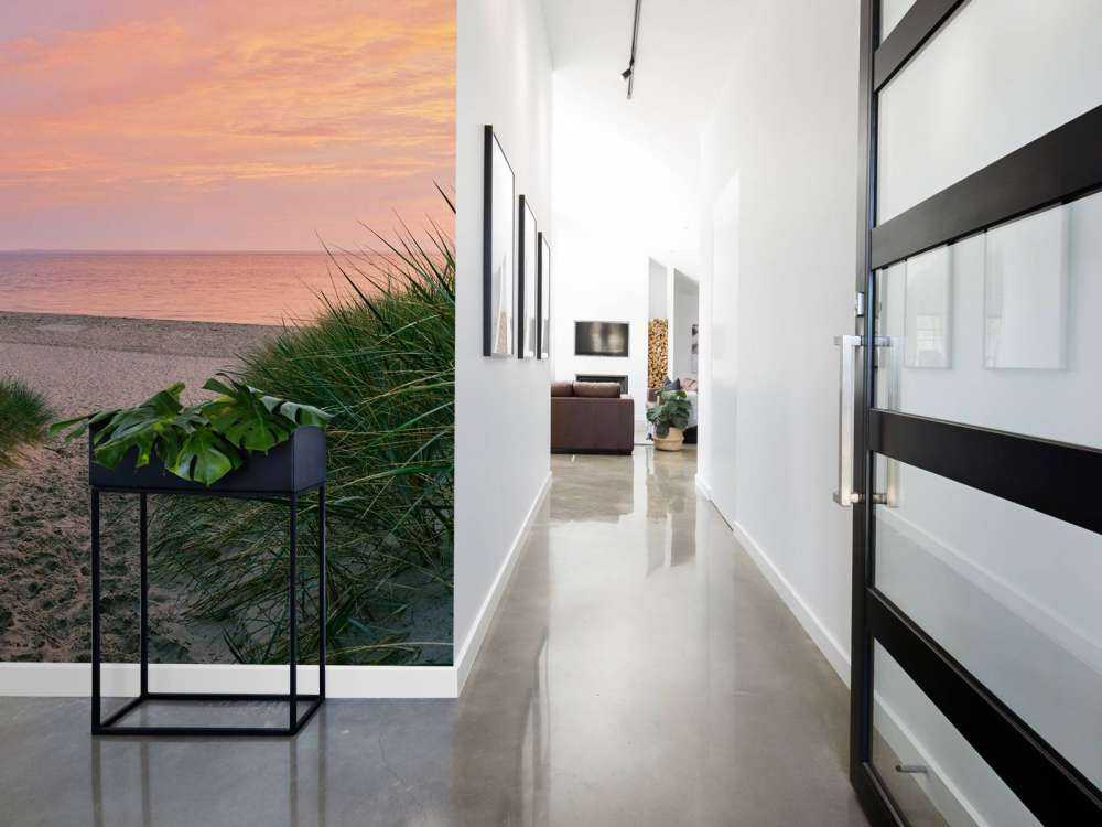 Klitpassage ved solopgang