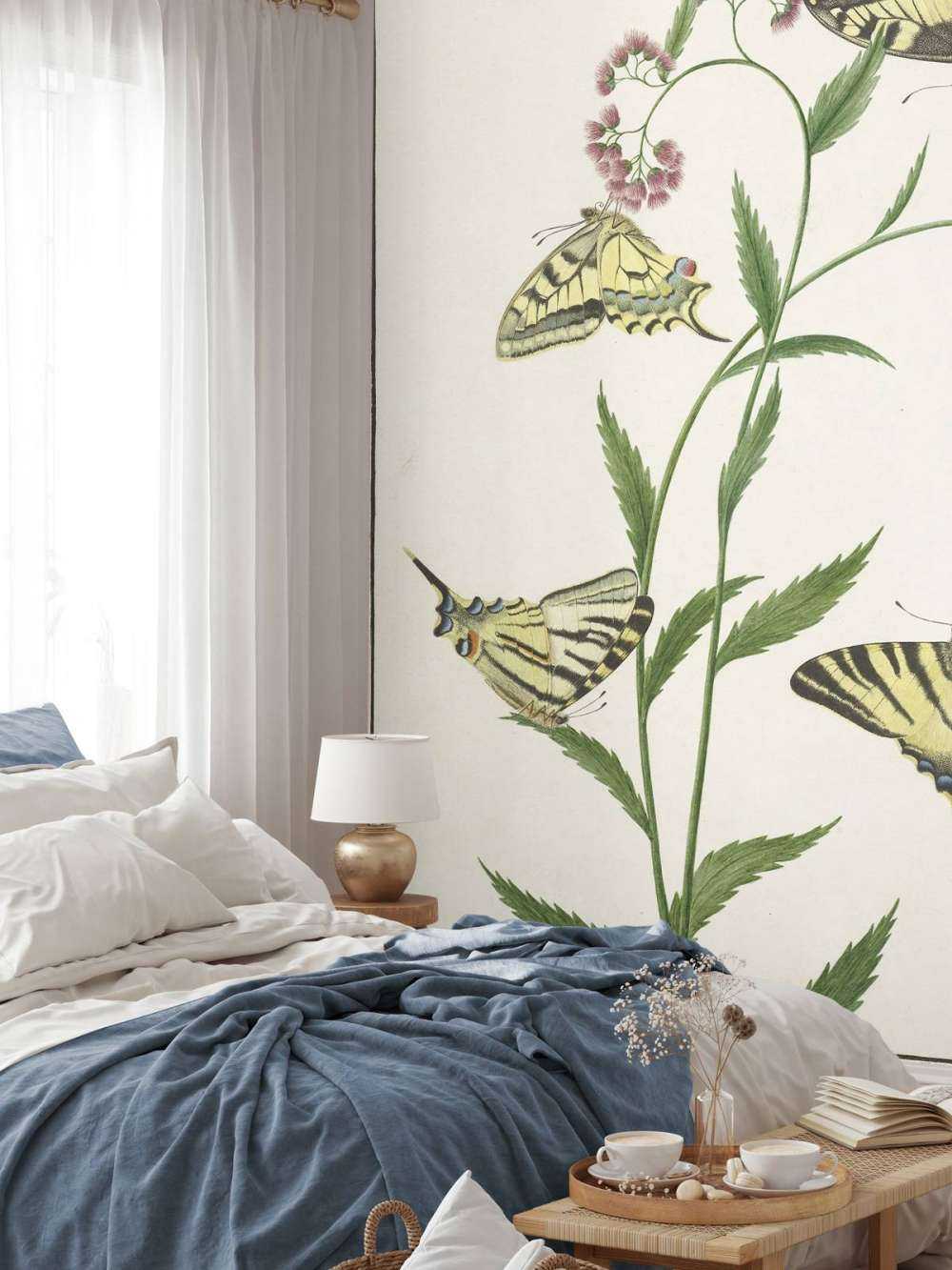 Fire sommerfugle på blomster, Paulus Knogh