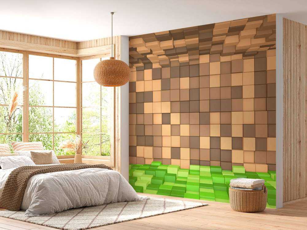 3D Minecraft Landskap