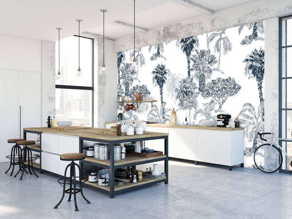 Tropiske palmer og trær