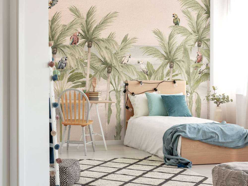 Papegøyer på stranden