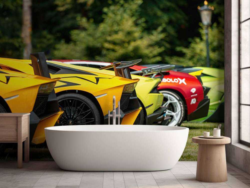 Superbil samling i natur