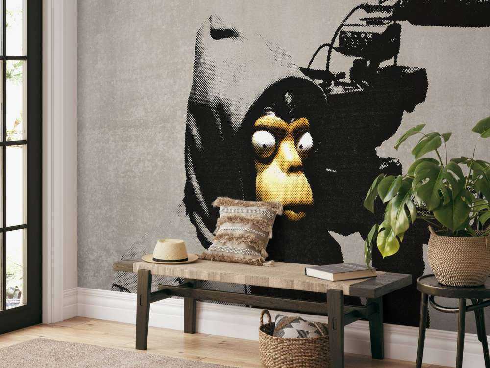 Banksy - ETTGS monkey, soft concrete