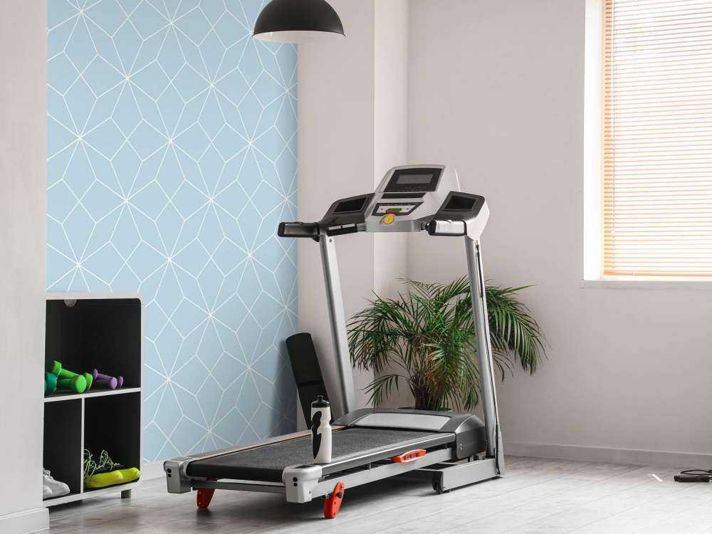 Lyseblå geometriske linjer