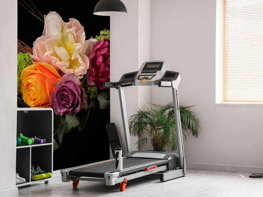 Blomsterbukett med fjær