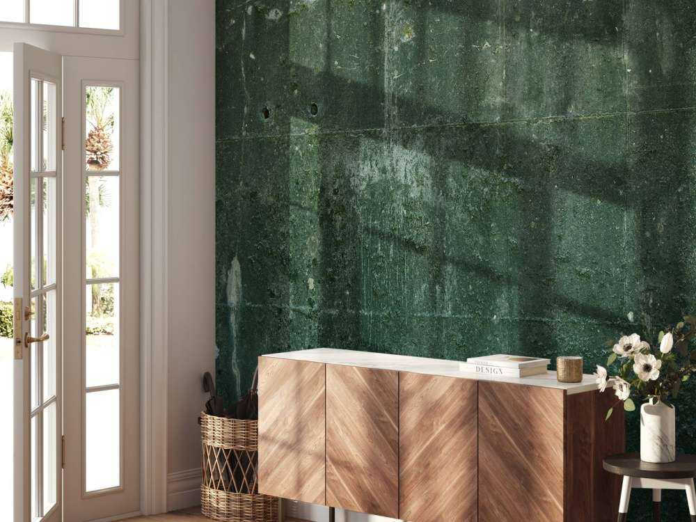 Grønt betongutseende