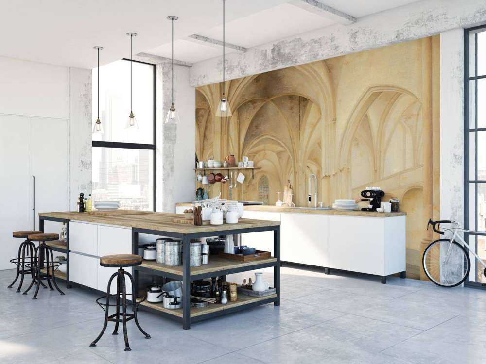 Det indre av Cunerakerk i Rhinen