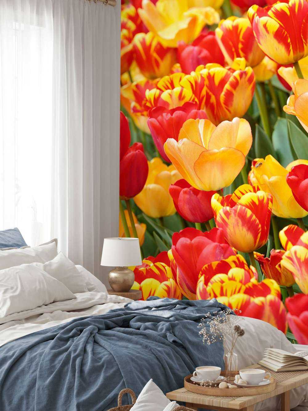 Fargede tulipanner
