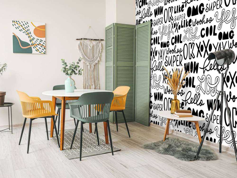 Doodles svart og hvitt