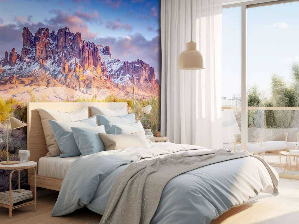 Kaktus i ett berglandskap