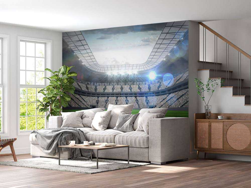 Stadion med öppet tak