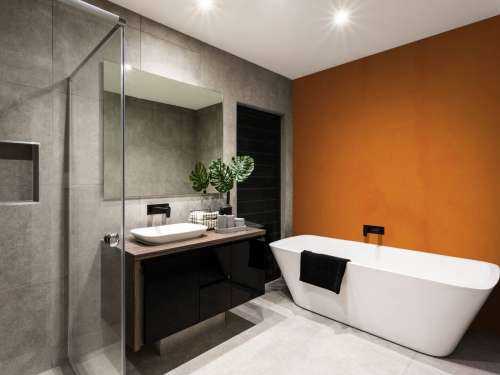Gammal orange betong
