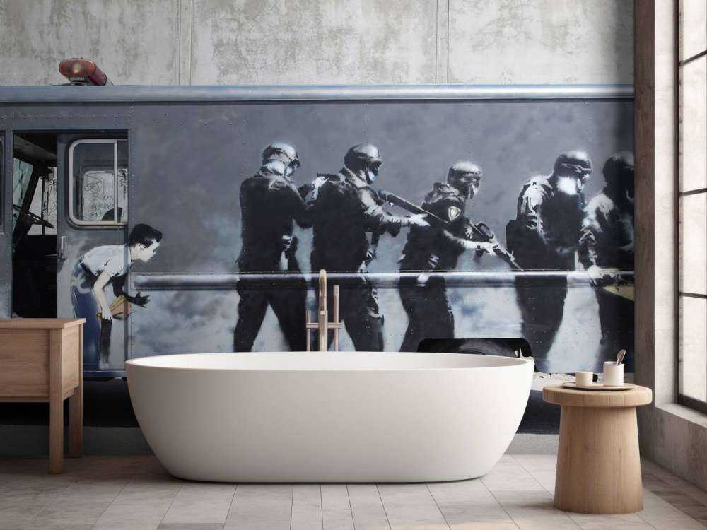 Banksy - SWAT van