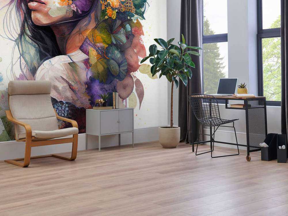 Watercolor Tropical Woman #6