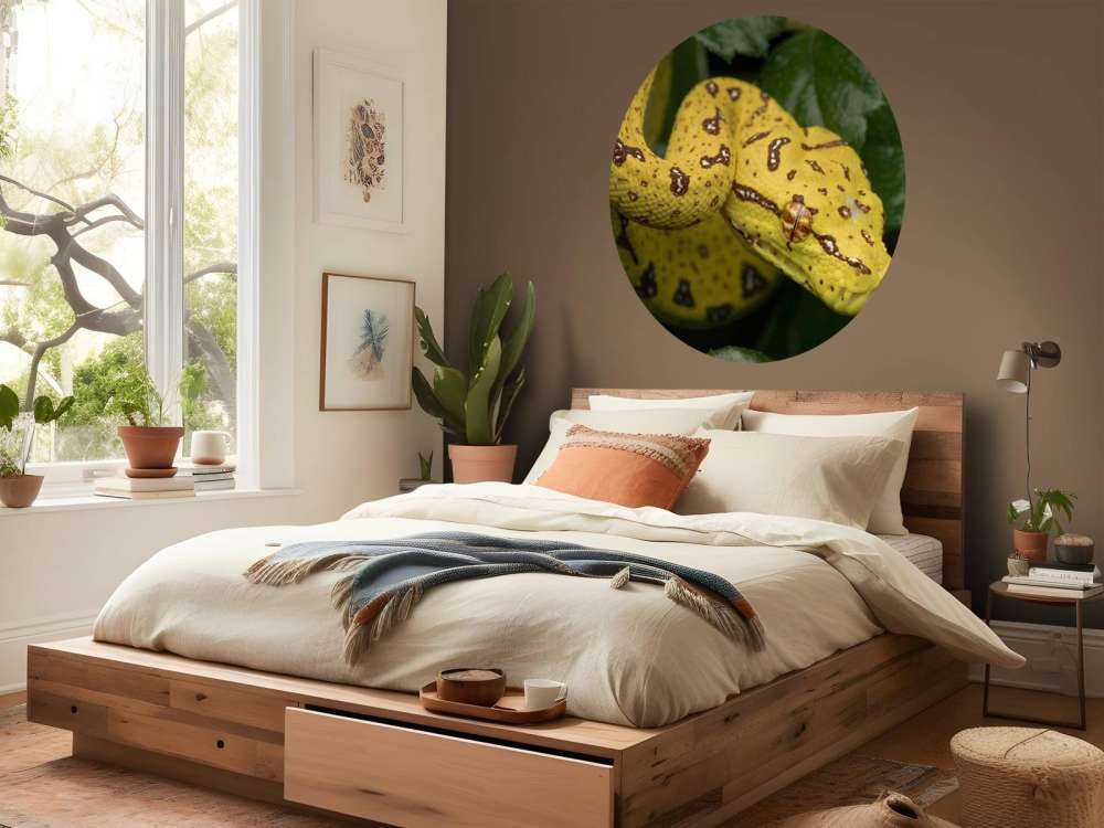 Närbild av trädpyton