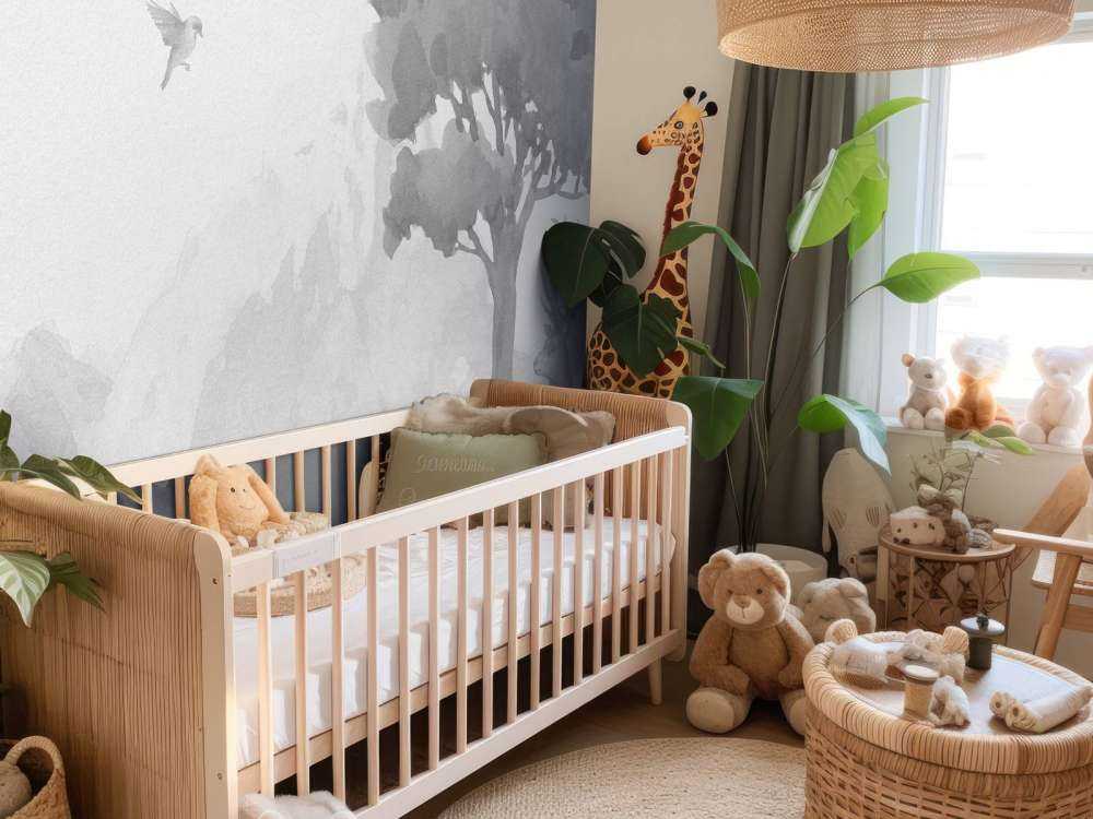 Skogsdjur i svart och vitt