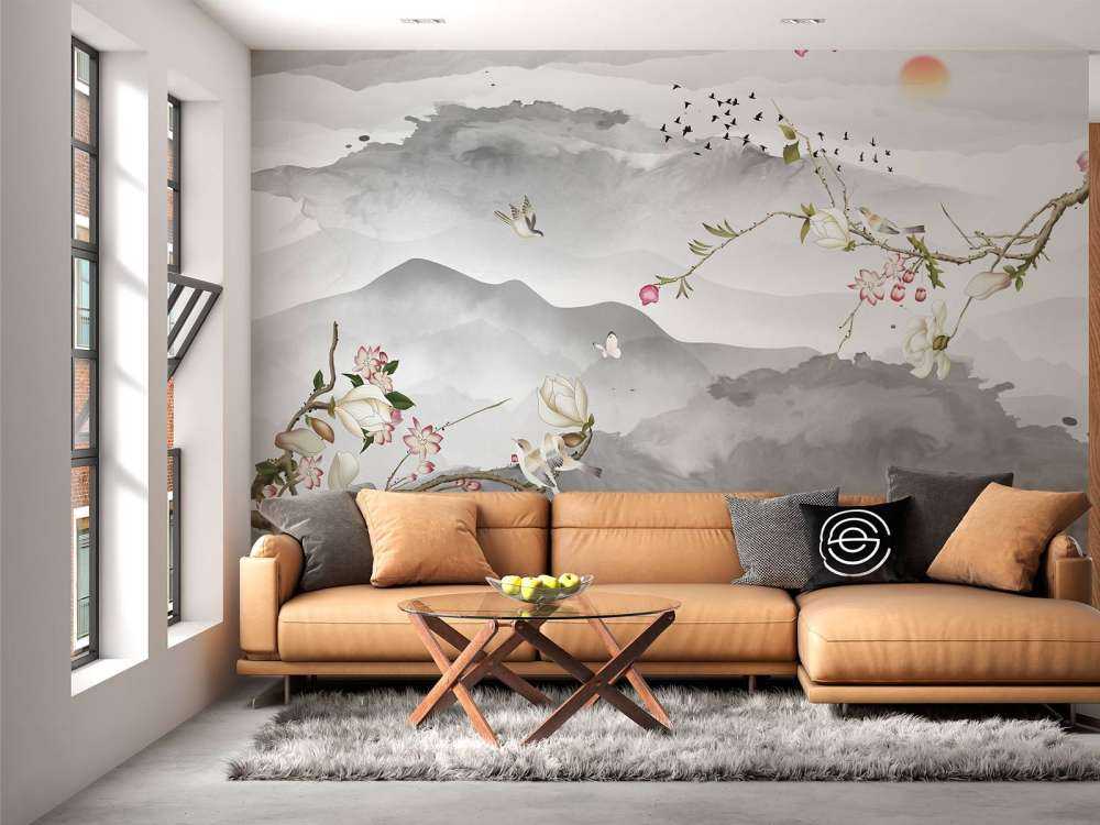 Gråa berg och kullar