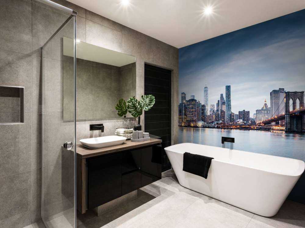 New York stad solnedgång