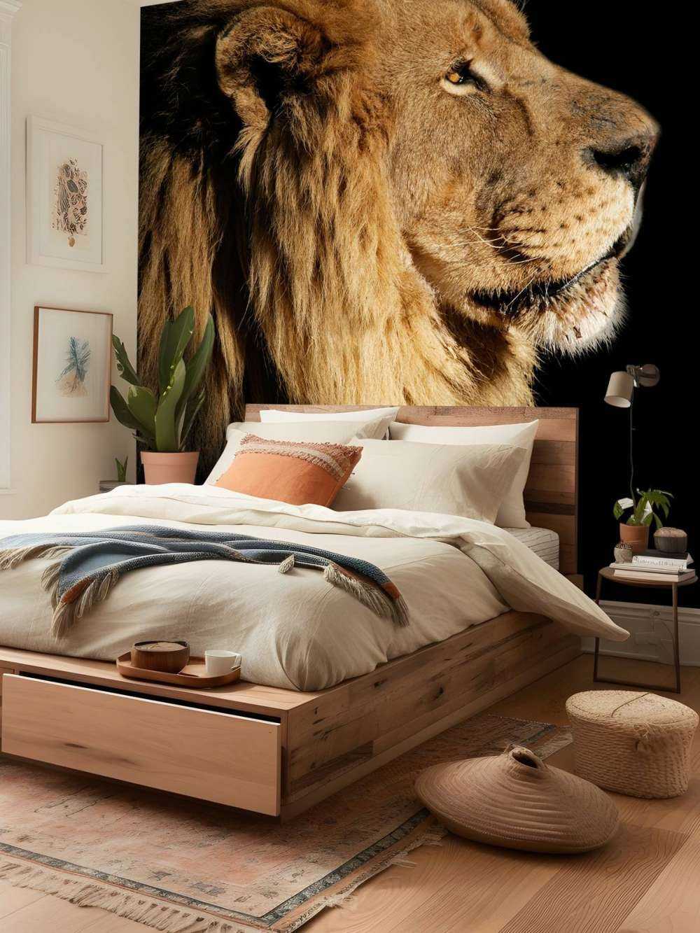 Sidopravil av ett lejon