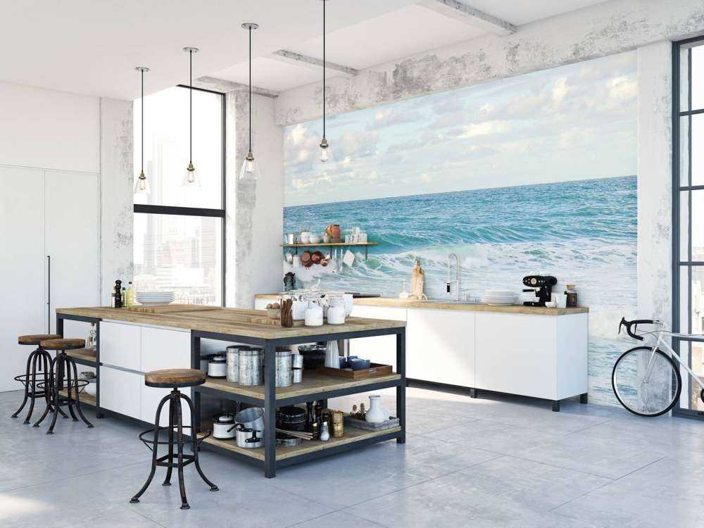 Hav med höga vågor